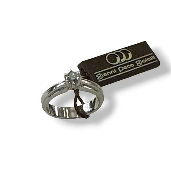 Ring Gianni Pace Woman Solitari in White Gold Diamante 0.24 Ct GPGSL17 - GPGSL17